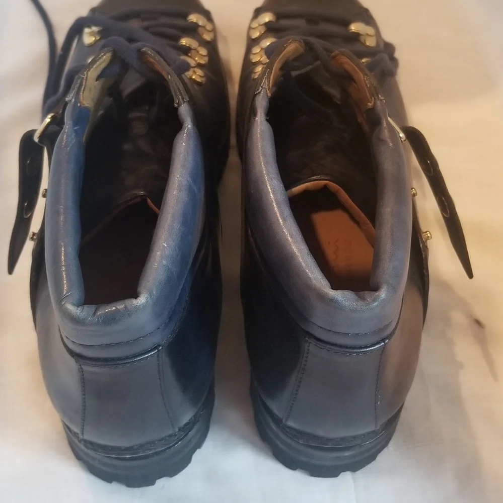 Santoni blue ankle boots (special edition)
